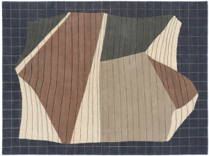 Прямоугольный ковер ручной работы из шерсти