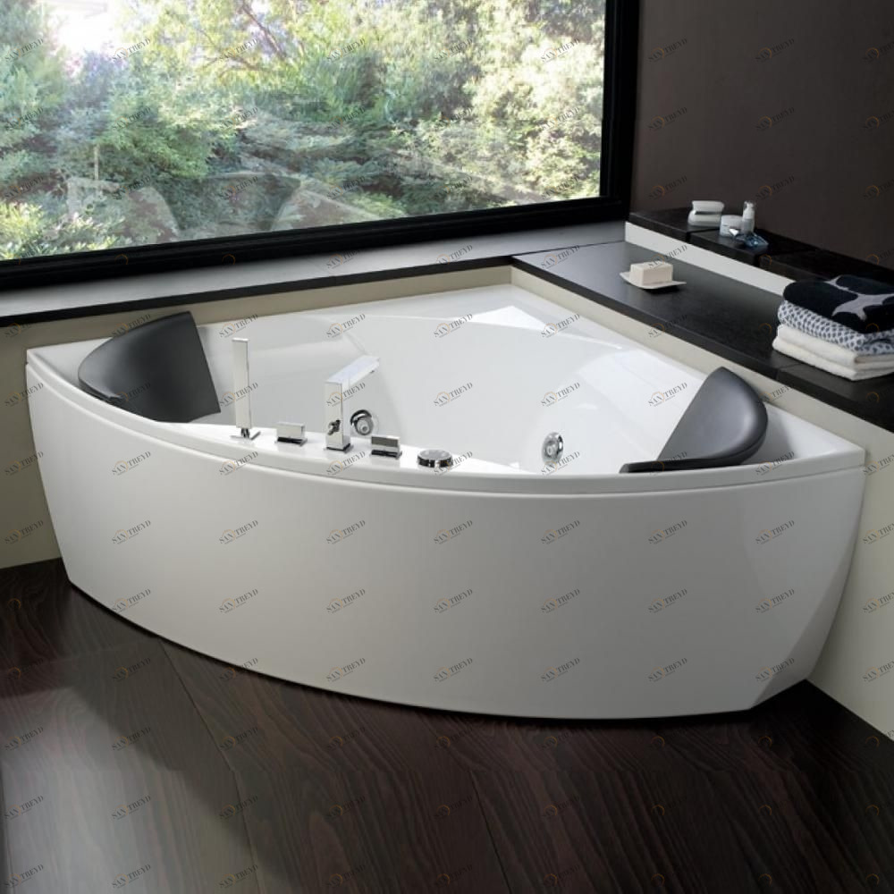 Ванна угловая Meli Steel 150 см Karolitalia BLUBLEUMELISTEEL