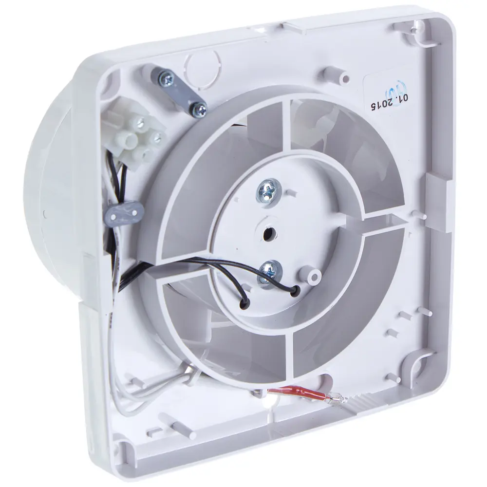 Вентилятор осевой вытяжной Blauberg D100 мм 38 дБ 102 м³/ч обратный клапан цвет белый STLM-2047547 - Вид №2