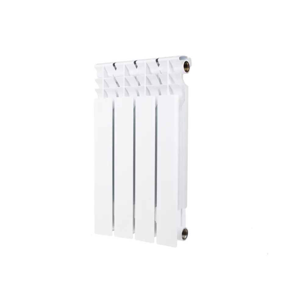 Радиатор секционный Equation Aluminium 350/90 4 секции боковое подключение алюминий белый STLM-2178165 - Вид №3