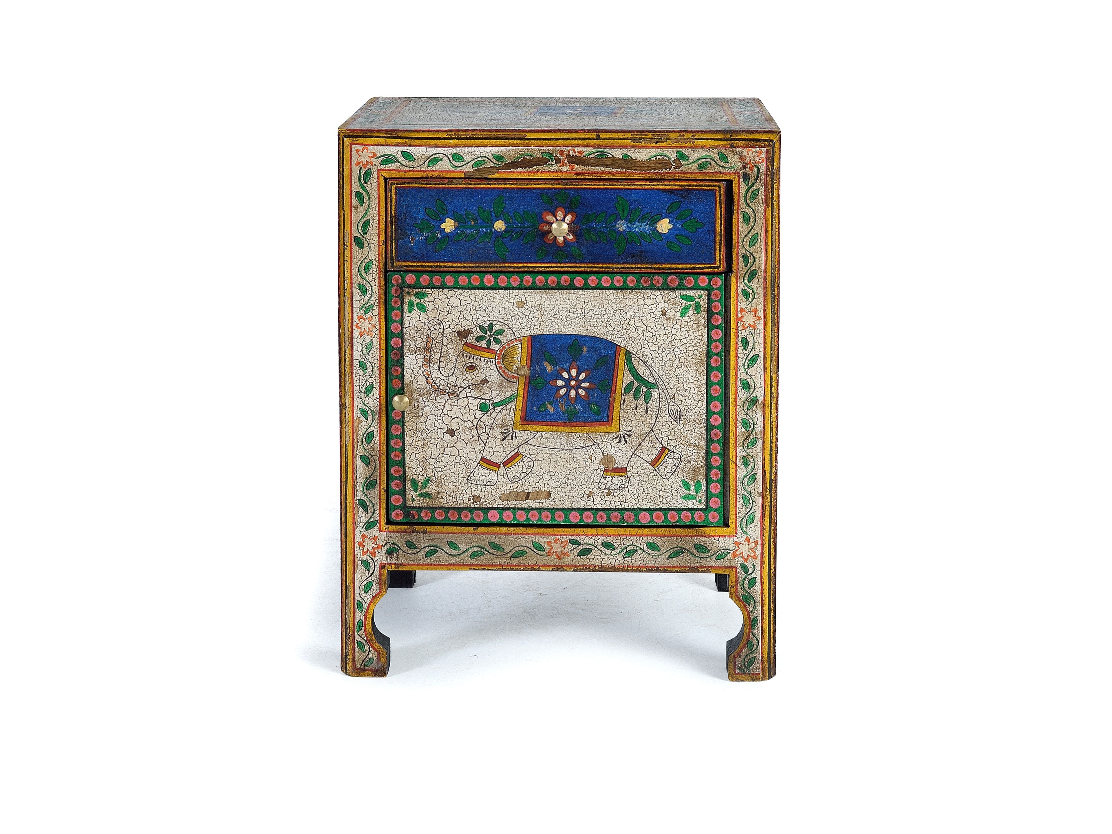 Прямоугольная тумбочка из манго с ящиками Giner y Colomer 1395 ARCH-00090374