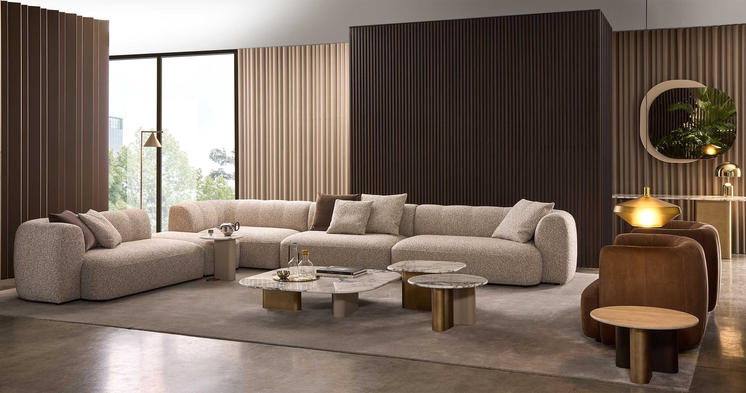 3-местный кожаный диван Marelli Milo ARCH-00056937 - Вид №6