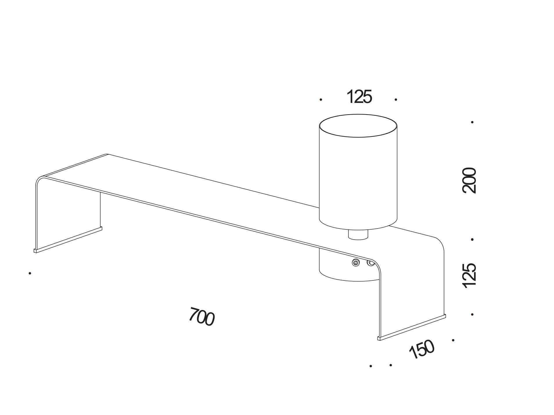 Аккумуляторная железная светодиодная настольная лампа Renzo Serafini PONTE LUMINOSO ARCH-00145051 - Вид №5