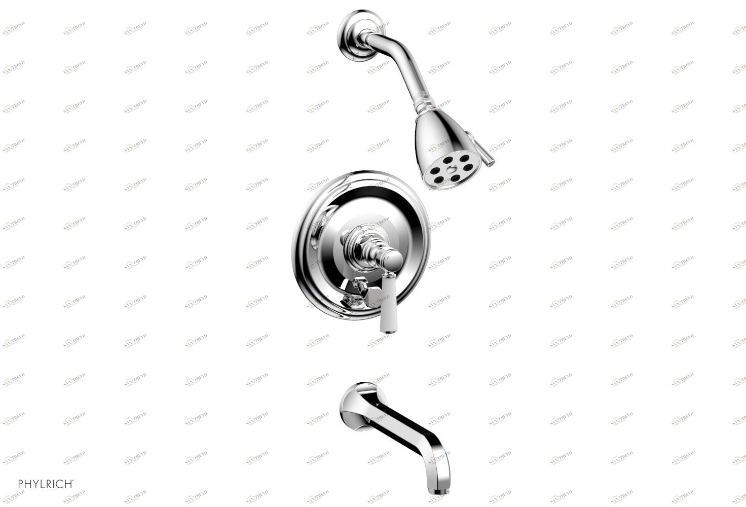 Смеситель для душа HEX TRADITIONAL Phylrich  500-28-026X050 Хромированный 