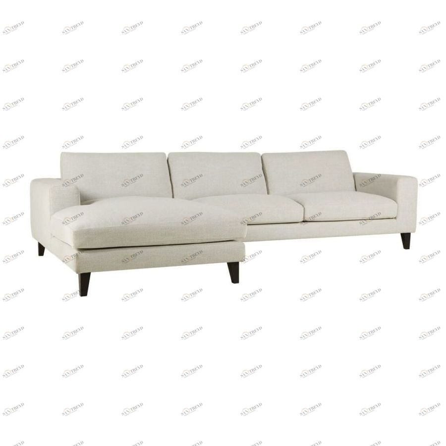 Диван угловой Passion, левосторонний, молочный Sits S1513