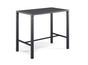 Стальной прямоугольный высокий стол