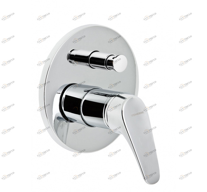 GENEBRE 61116 22 45 66 Смеситель для ванны, однорычажный, с переключателем 