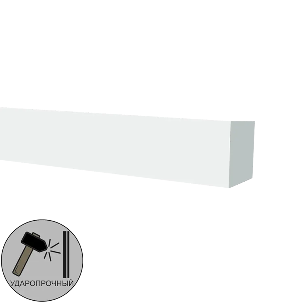 Молдинг настенный полистирол ударопрочный Decor-Dizayn DD611 белый 20x30x2000 мм 85377359 STLM-2010970 