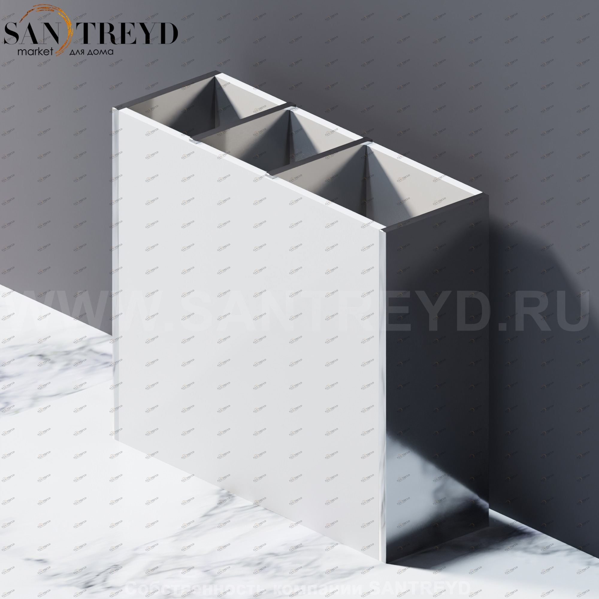 Agape PORTO Держатель для зубных щеток на столешницу хромированный APOR0564