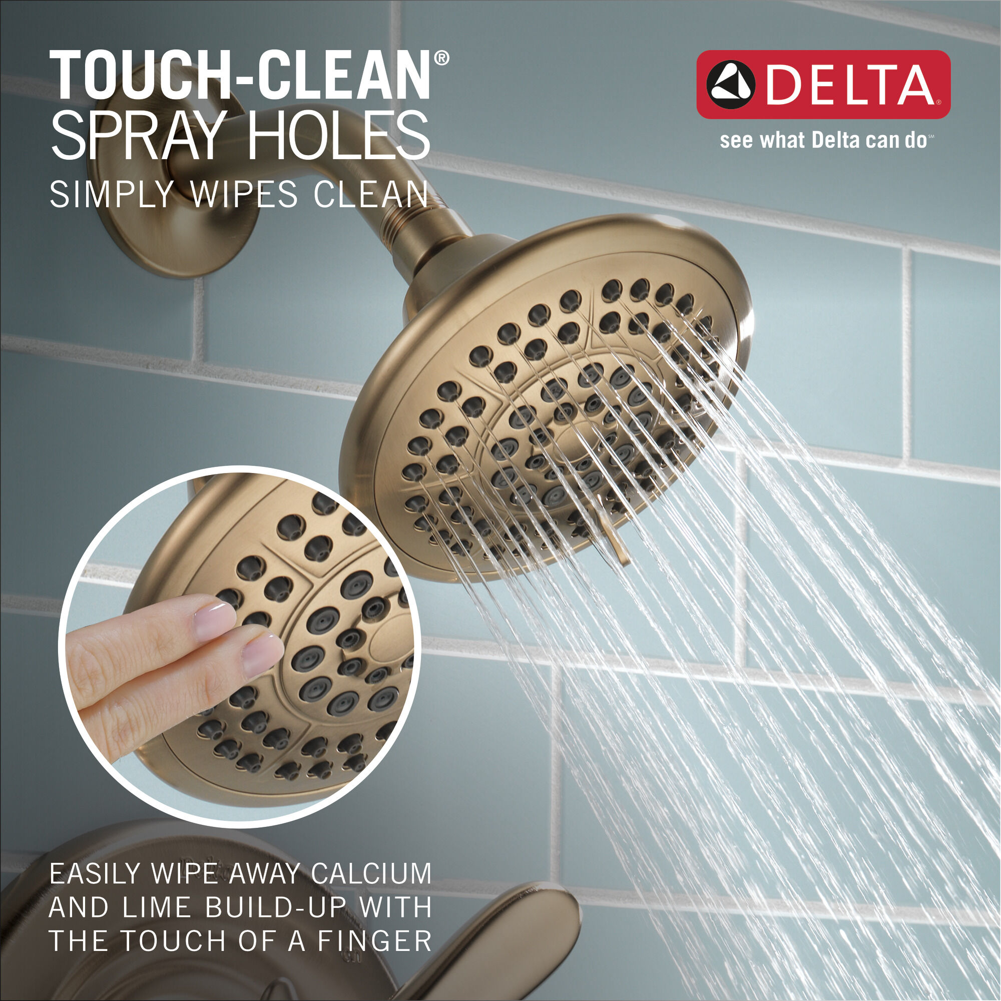 T17438-CZ Для ванны и душа Monitor® 17 Series Delta Faucet Lahara Шампанское бронза  - Вид №3