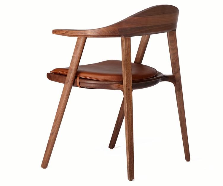 BassamFellows Стул из массива дерева с подлокотниками Mantis Cb-25 + cb-205 - Вид №2