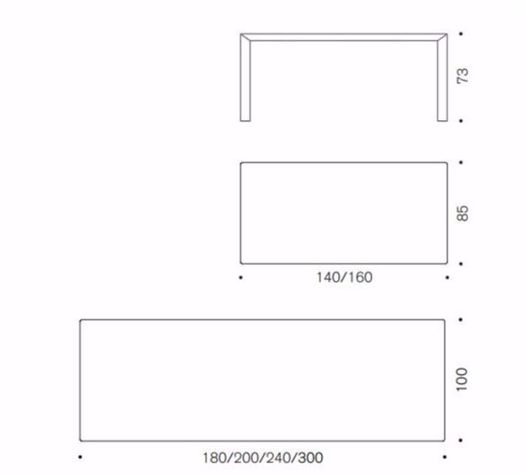 Desalto Прямоугольный стол из ламината sun-id-1482671 - Вид №3