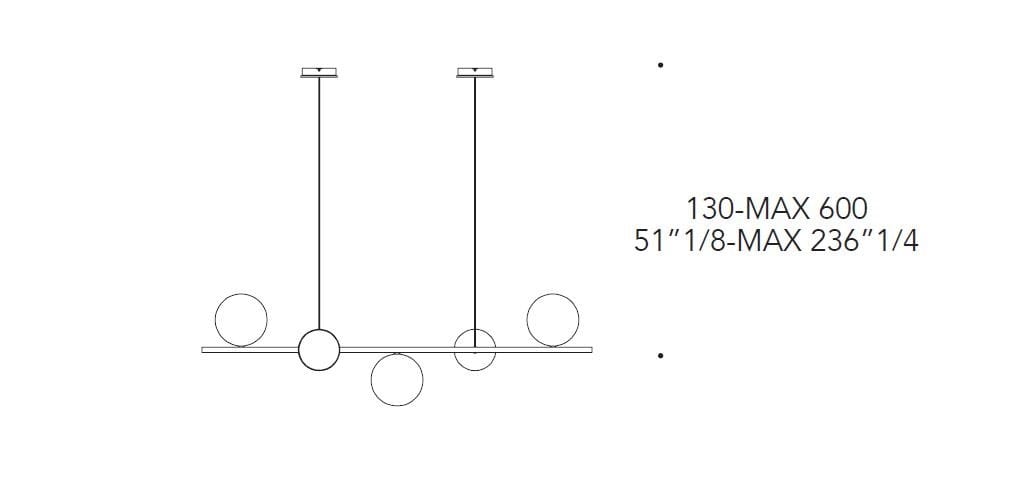 Светодиодный подвесной светильник из боросиликатного стекла REFLEX Bulles ARCH-00010264 - Вид №1