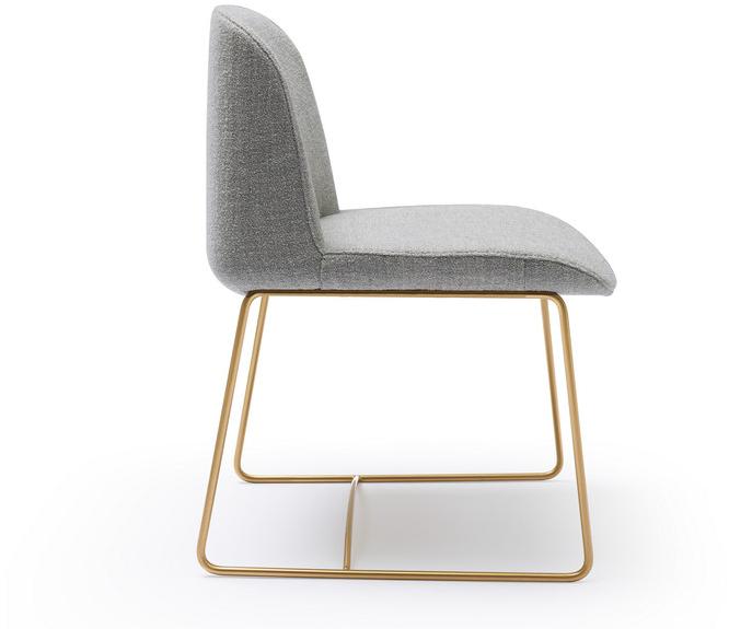 Quinti Sedute Санный стул с обивкой из ткани Deep sun-id-1440524 - Вид №6