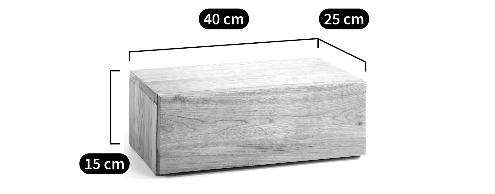 Прикроватная тумбочка из дуба AMPM PAUL ARCH-00070331 - Вид №7