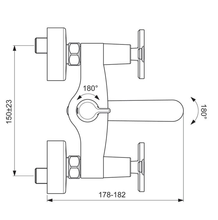 BA328AA Смеситель для ванны/душа VIDIMA ART - Вид №2