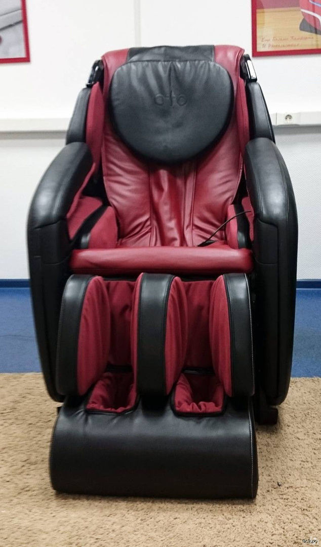 Массажное кресло OTO CHIRO II CR-01 BLACK ROSE (черный с красным) ОТО sun-id-2008251 - Вид №1