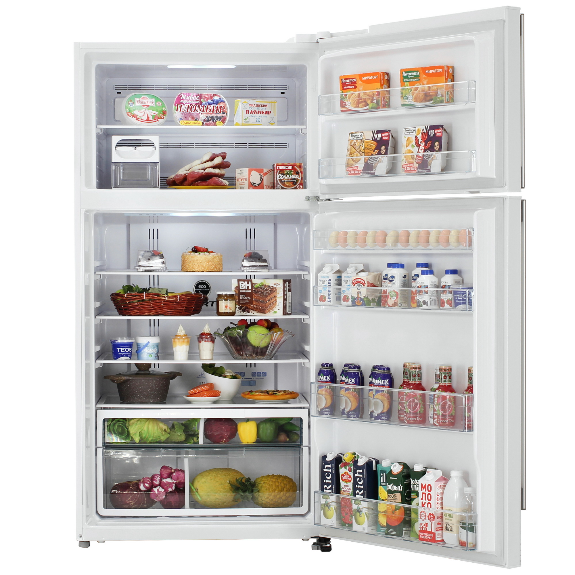 9077906 Холодильник с морозильником   Hitachi R-V910PUC1 TWH белый STDN-0060155 - Вид №5