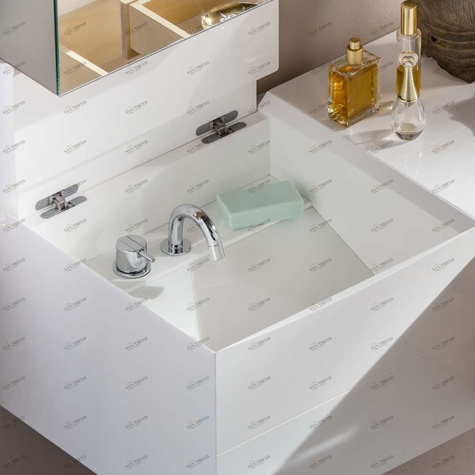 45613 Подвесная раковина настенная овальная Rapsel  белая 