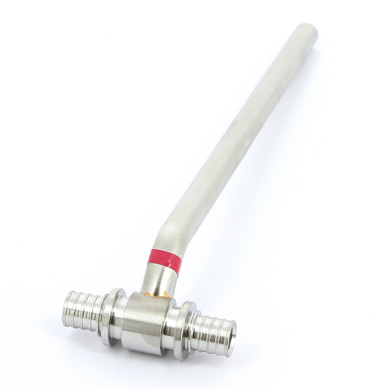 Тройник Rehau с трубкой 20х250 для подкл радиатора нерж надвиж 266302 - Вид №1