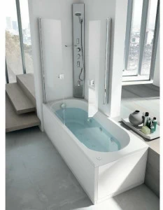 Gruppo Geromin Угловая гидромассажная ванна с душем Nova