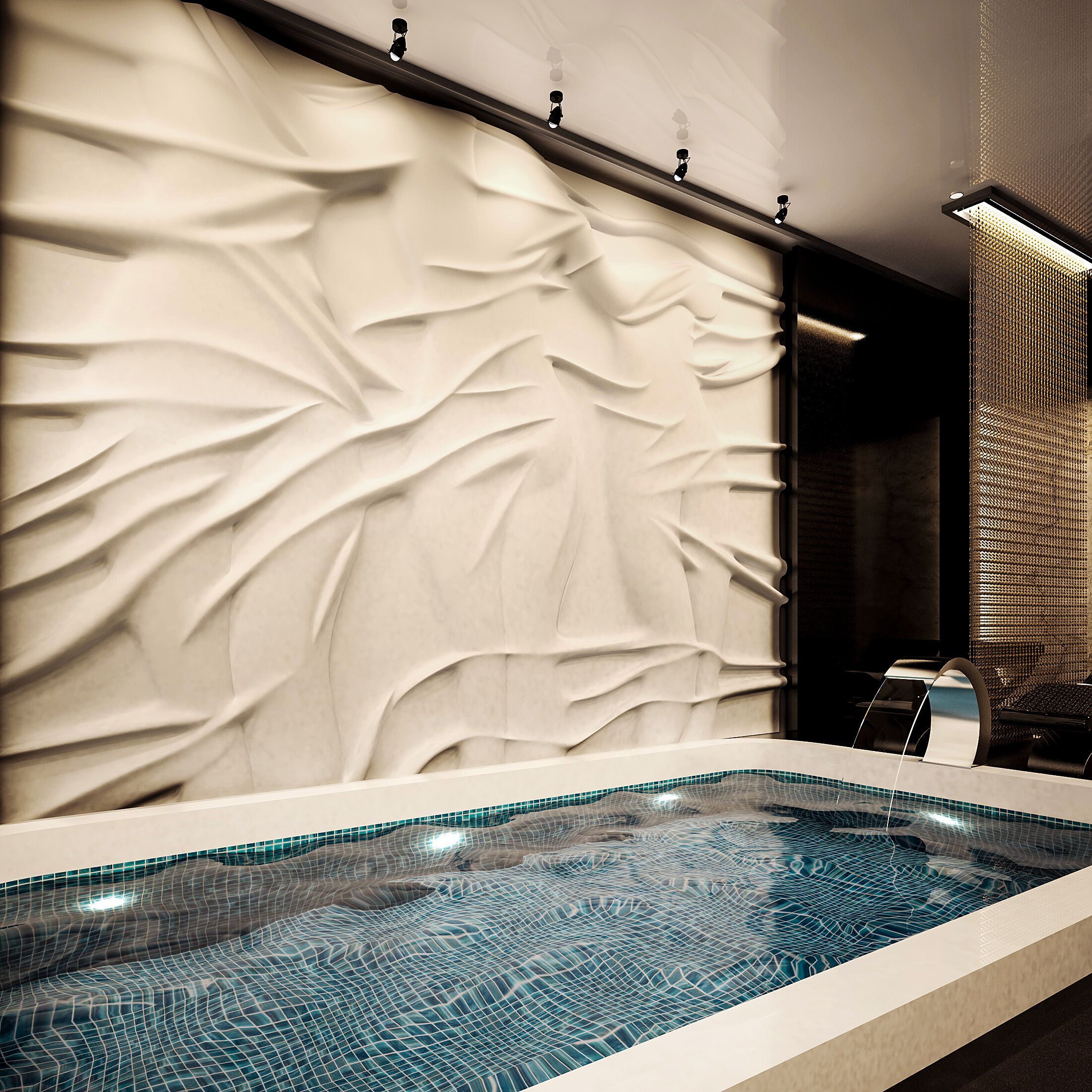 Трехмерная декоративная гипсовая панель WallDeco WOMEN ARCH-00099920 - Вид №1