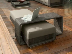 Roberti Низкий прямоугольный алюминиевый садовый столик Hamptons