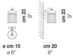 Vetreria Vistosi Бра с прямым светом Tread sun-id-1459082 - Вид №2