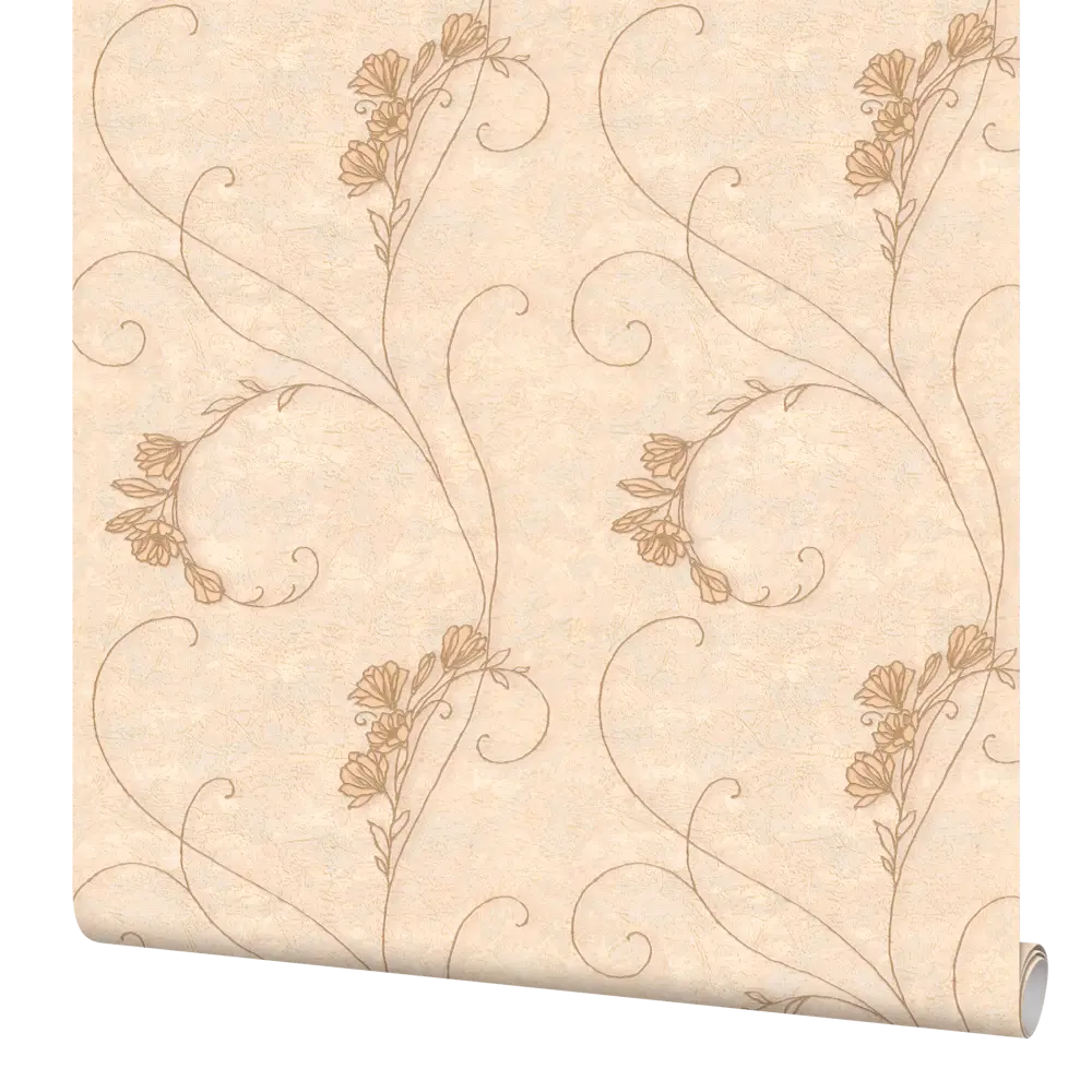 Обои флизелиновые Vog Collection Веточка бежевые 1.06 м 7347-28 STLM-2042506
