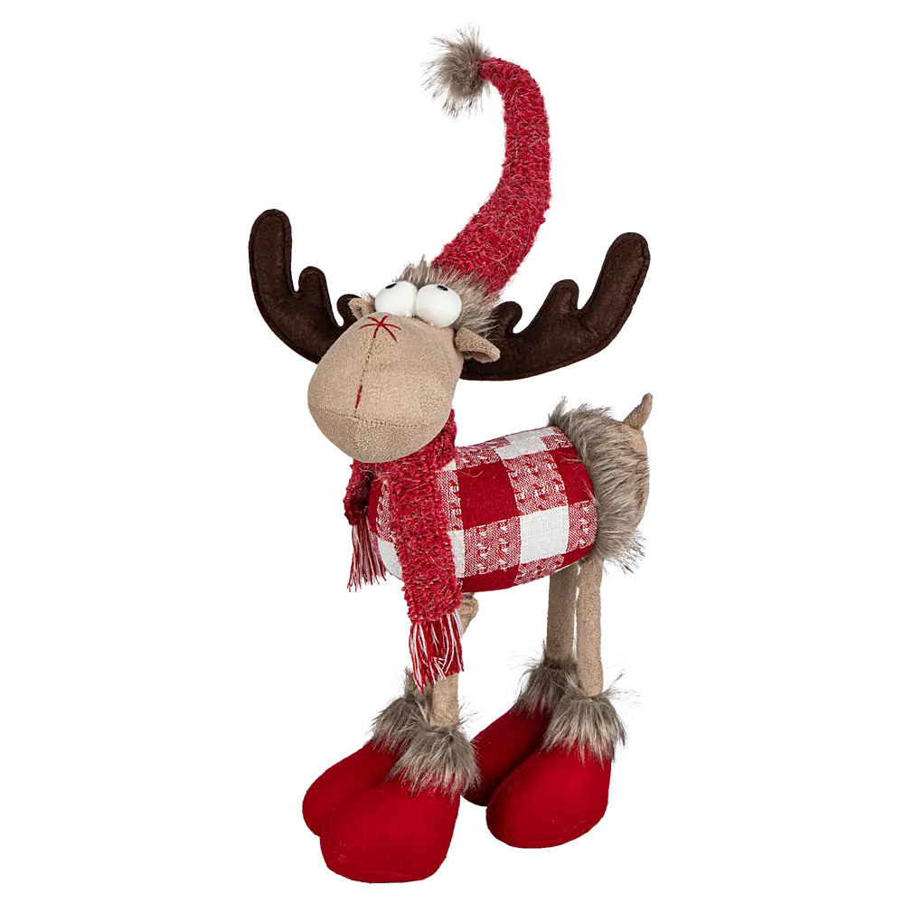 89368891 Декоративная фигура Олень на 4 ногах 40 см красная STLM-1350013 Santreyd  - Вид №1