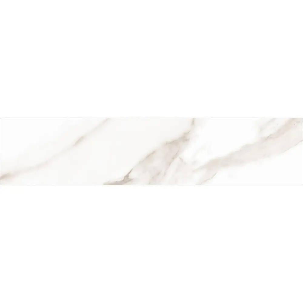 Глазурованный керамогранит Alma Ceramica Calacatta Incanto 04 20x90 см 1.62 м² матовый цвет белый 89456755 STLM-2166317