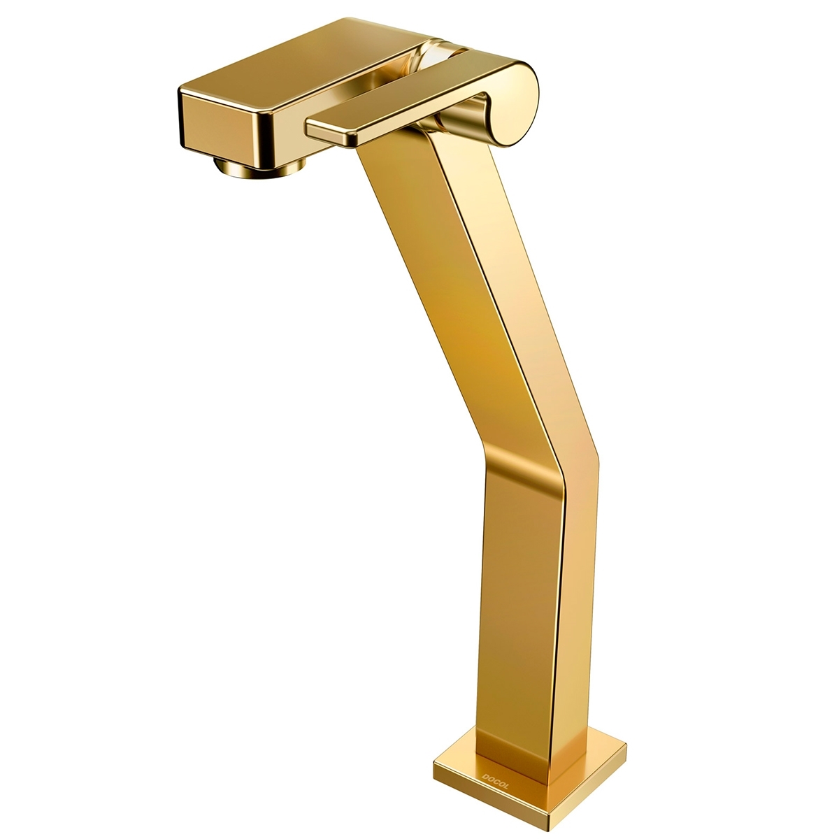 00820343 Смеситель для ванной комнаты с высоким изливом из полированного графита Docol DOCOL STILLO 