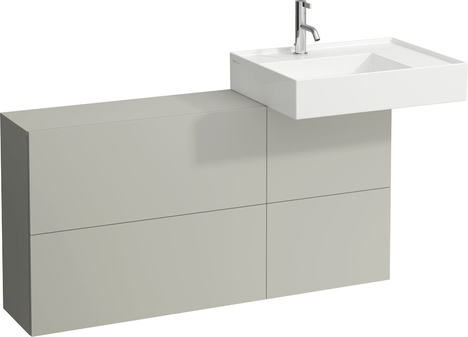 H8103340201121 Раковина с полочкой справа, со специальным скрытым сливом LAUFEN PRO - Вид №7