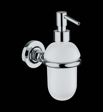 VI127 Дозатор для жидкого мыла, настенный, из матового стекла 0,275 л bagno&associati VITA