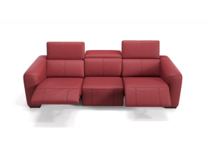 3-местный кожаный диван