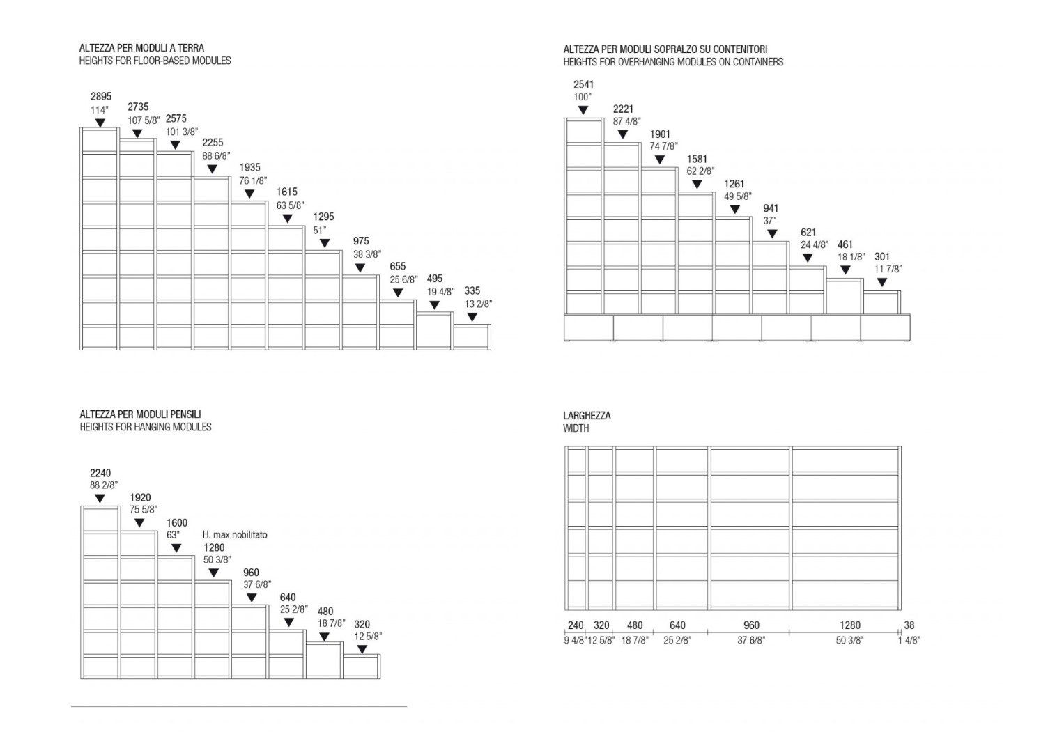Подвесной книжный шкаф MisuraEmme CROSSING ARCH-00055954 - Вид №2