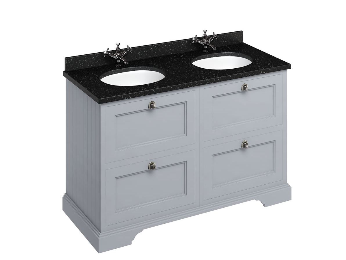 МДФ двойной напольный умывальник с ящиками Burlington MINERVA ARCH-00113131 - Вид №3