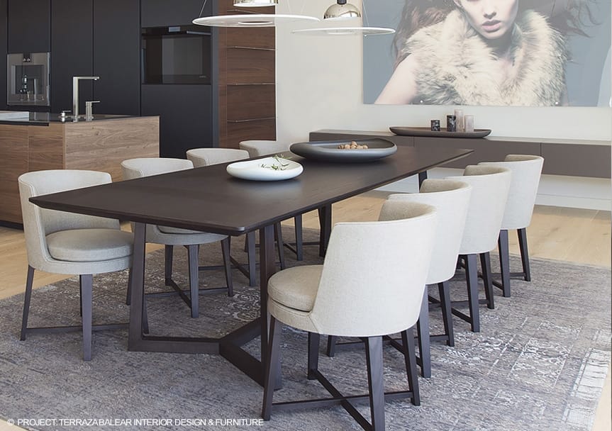 Прямоугольный стол из массива дерева Flexform Jiff ARCH-00068648 - Вид №1