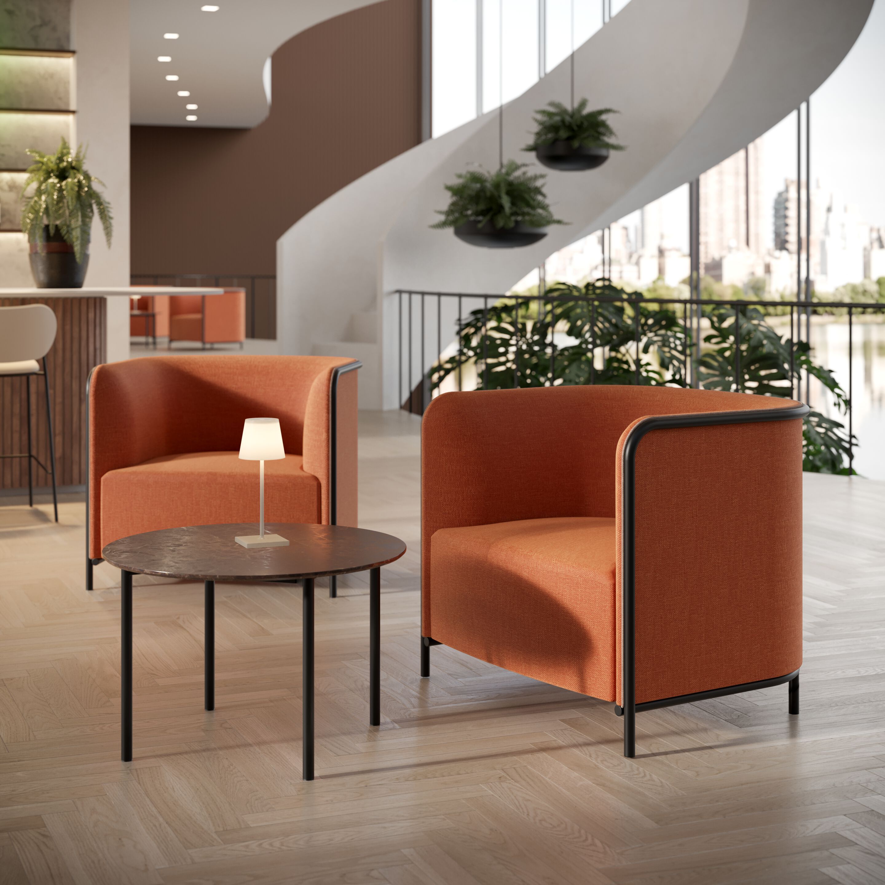 Круглый или прямоугольный журнальный столик из Compactop® GABER TAG ARCH-00028587 - Вид №4