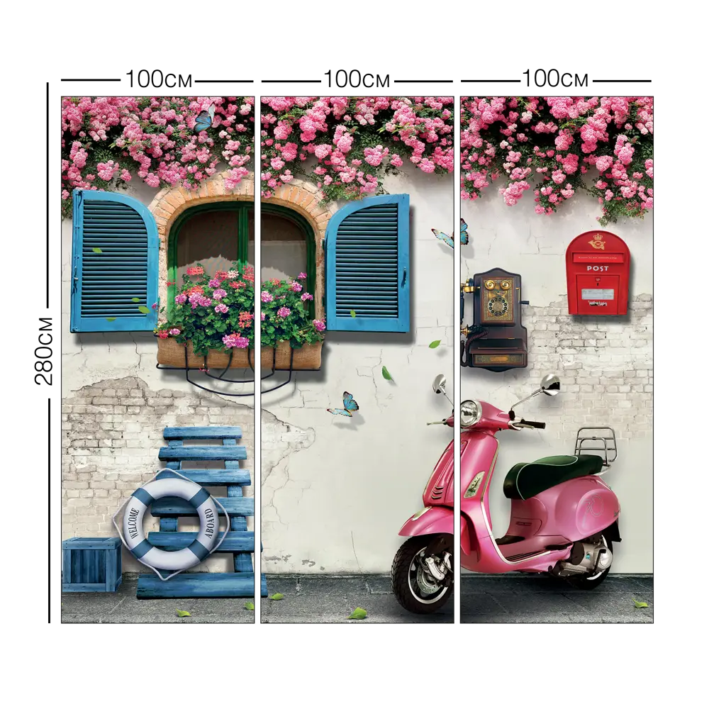 Фотообои 3D Flizart «У дома» флизелиновые 300x280 см L12-731 82363619 STLM-2120078 FBRUSH - Вид №4