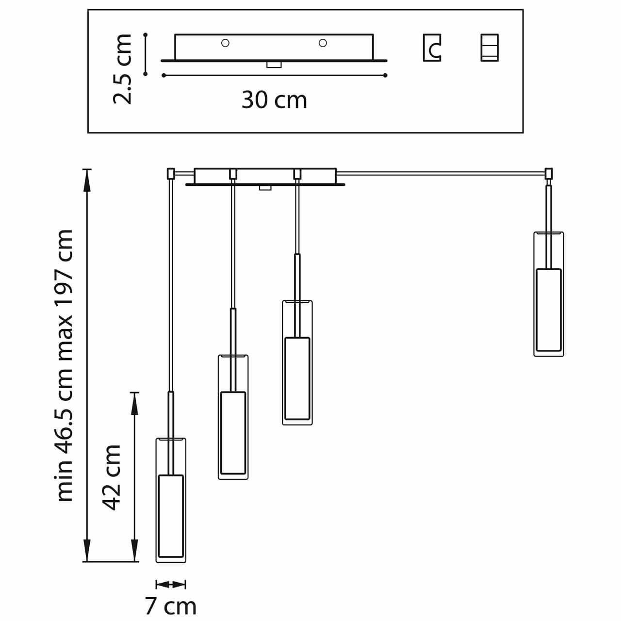 Подвесная люстра Lightstar Cilino 756064 LIGHTSTAR ДИЗАЙНЕРСКИЕ, CILINO 118162 Хром  - Вид №2