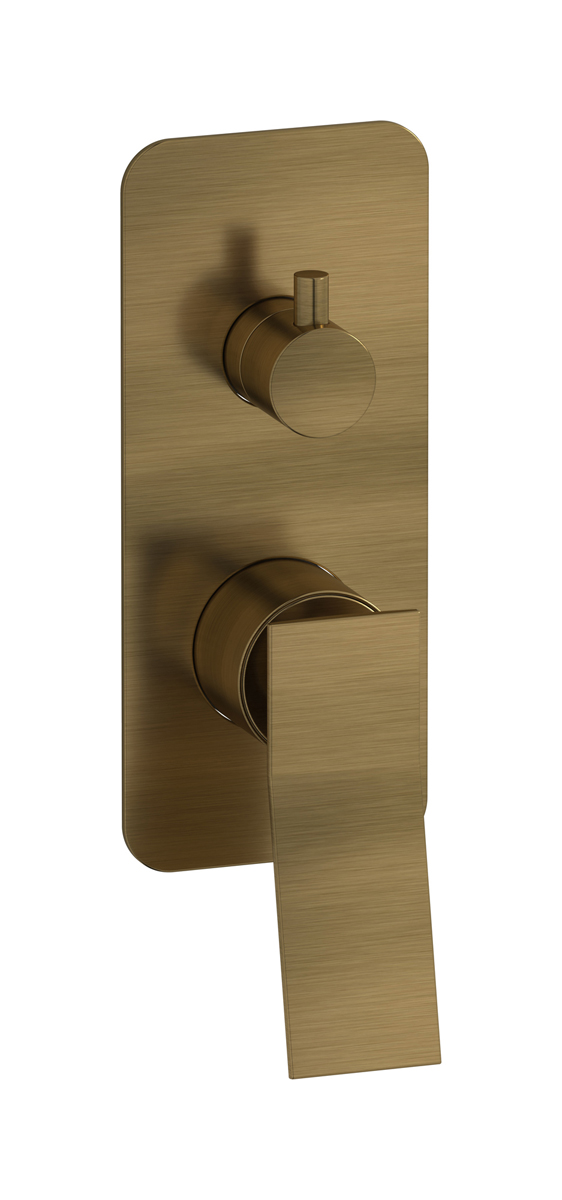 Внешние части встроенного в стену смесителя на 3 потребителя WE ARE IB wa706np Modern Bronze Wave