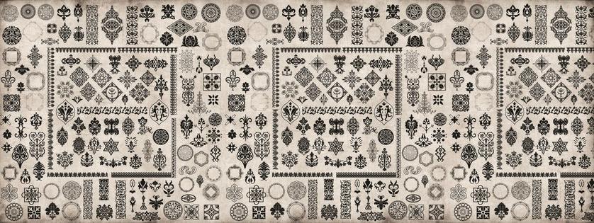 MOMENTI Ткань из стекловолокна с рисунком Crazy paper sun-id-1379608 - Вид №2