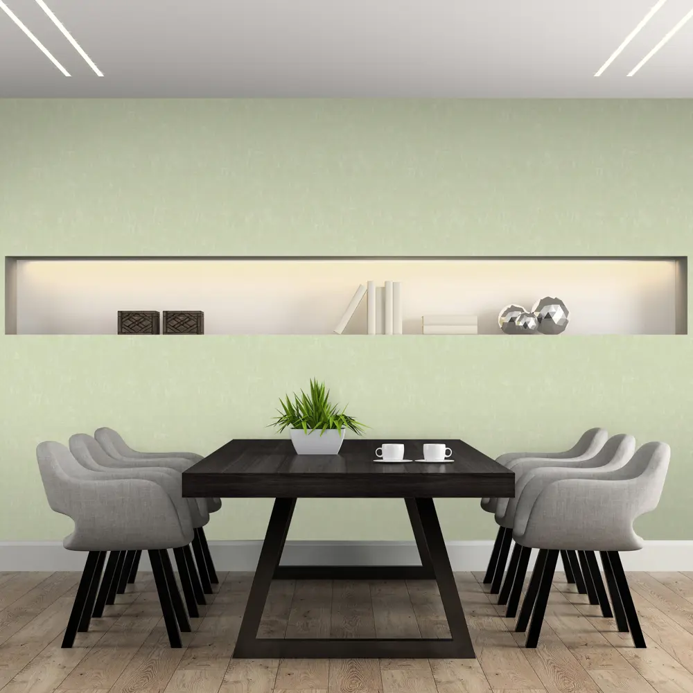 Обои флизелиновые 1,06х10 м цвет зелёный ED1126-04 81961375 STLM-2028645 EURO DECOR МАЙЯ - Вид №2