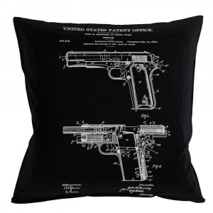 96521250 Арт-подушка «Патент на пистолет» Object Desire