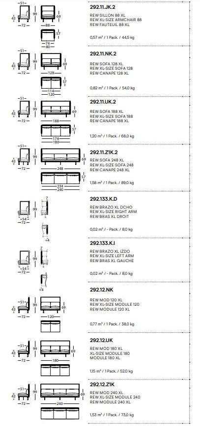 Sancal Диван из ткани Rew sun-id-1454337 - Вид №9