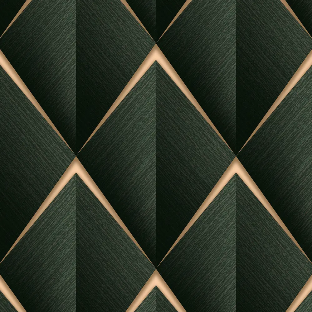 Флизелиновые обои WALLSECRET Artique изумрудные для стильного интерьера 89372713 STLM-1353238 - Вид №1