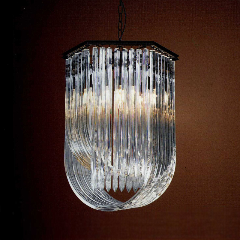 Подвесной светильник Murano 6 black от Delight Collection KR0116P-6 DELIGHT COLLECTION ДИЗАЙНЕРСКИЕ 243738 Прозрачный;черный  - Вид №1