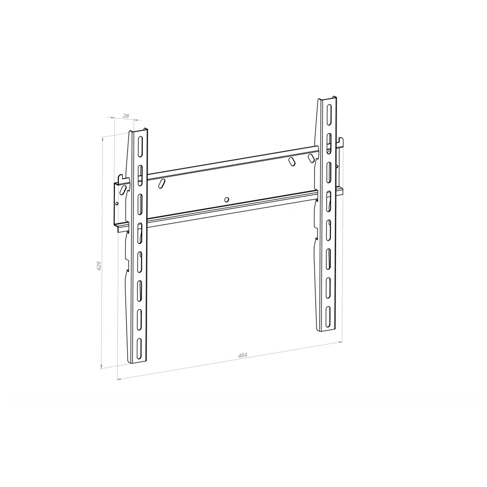 LEXMAN Фиксированный настенный кронштейн для ТВ до 55 дюймов 87614005 STLM-1086618 - Вид №2