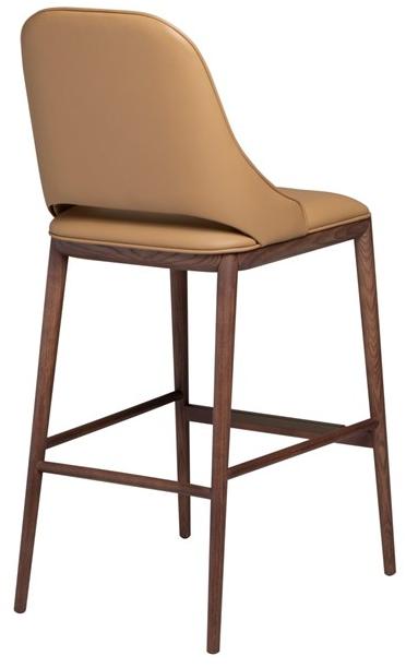 Tonin Casa Высокий кожаный табурет Malva sun-id-1501544 - Вид №2